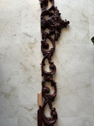 Remate madera tallada 275cm