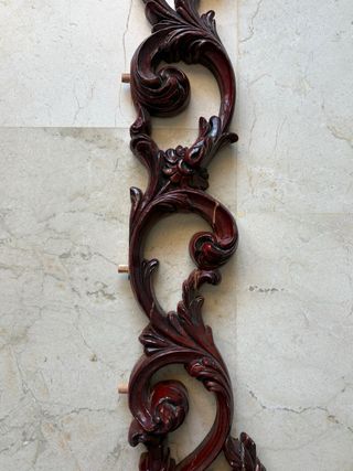 Remate madera tallada 275cm