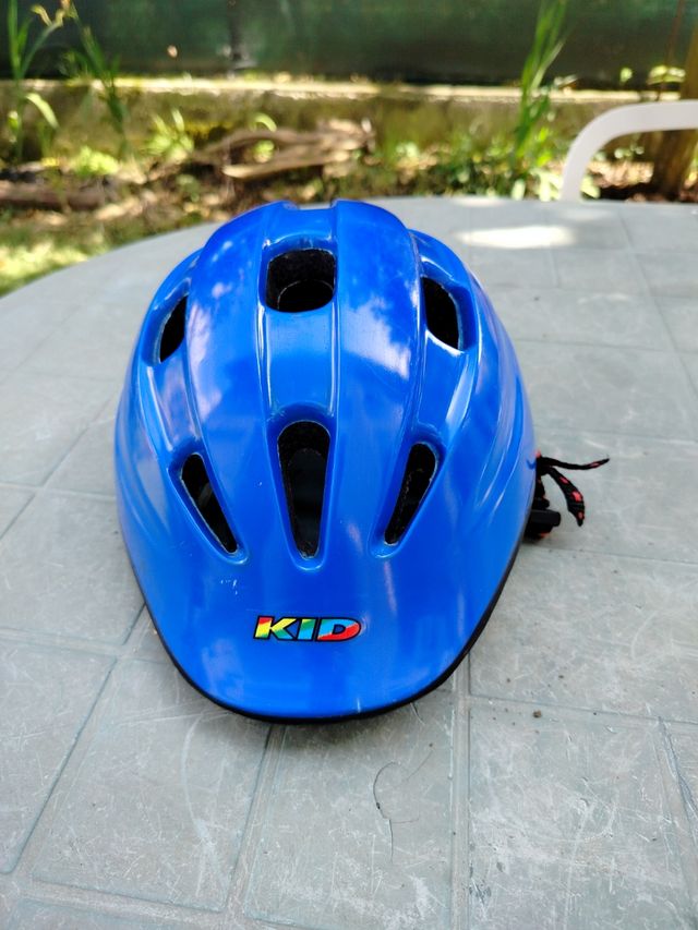 Casco bici bambino blu