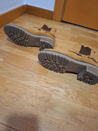 Botines serraje marrón