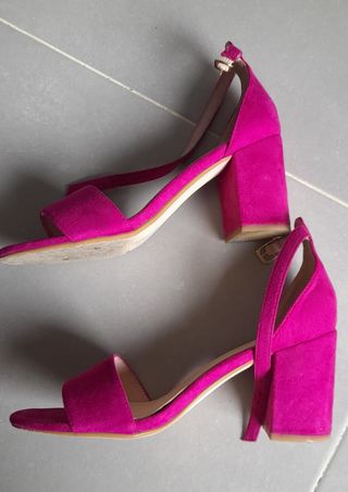 Tacones rosa fucsia - Fiesta Talla 38