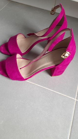 Tacones rosa fucsia - Fiesta Talla 38