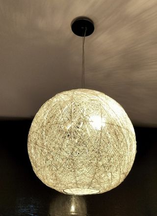 Lampada da camera intrecciato in acciaio