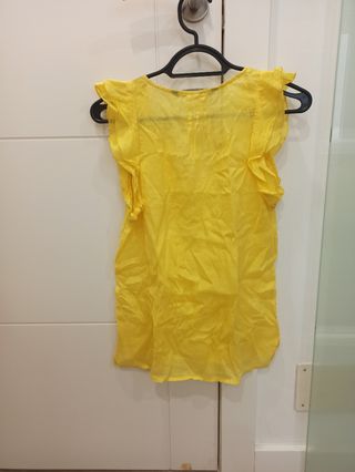 Blusa Amarilla Zara T-XS