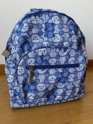 Mochila Tous azul y blanca