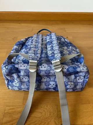 Mochila Tous azul y blanca