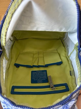 Mochila Tous azul y blanca