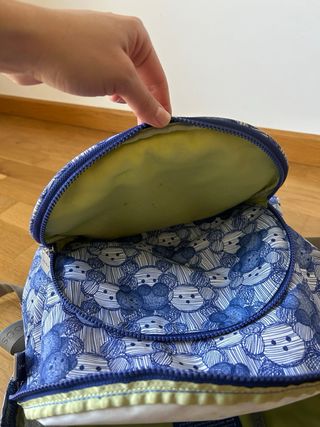 Mochila Tous azul y blanca
