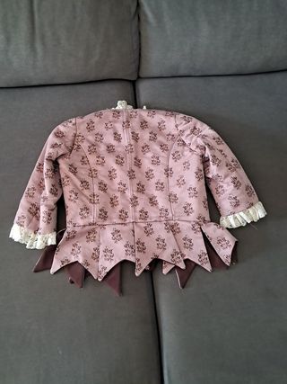 Corpiño fallera rosa y marrón