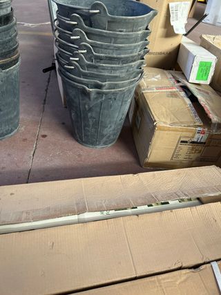 Cubos plásticos negros - Pack x 10