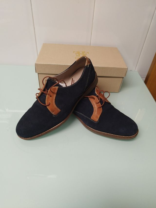 Zapatos Fosco azul marino, talla 44