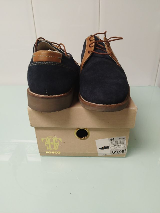 Zapatos Fosco azul marino, talla 44