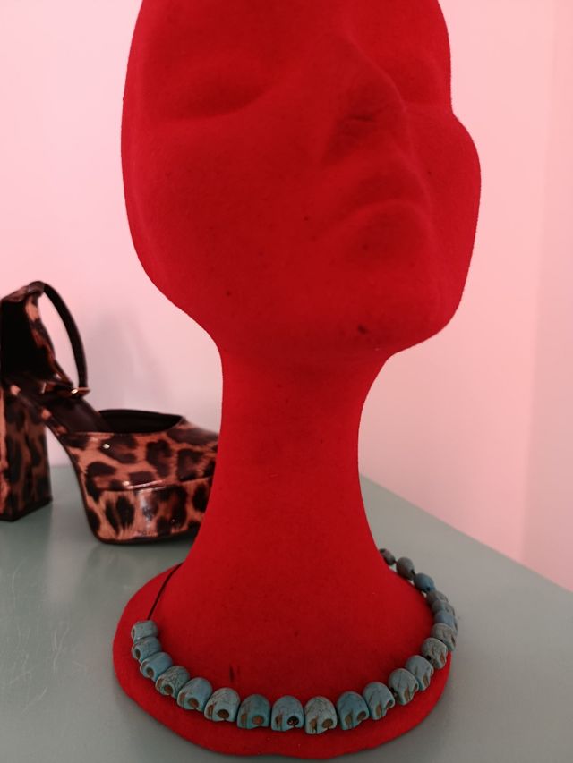 Collar Calaveras Turquesa