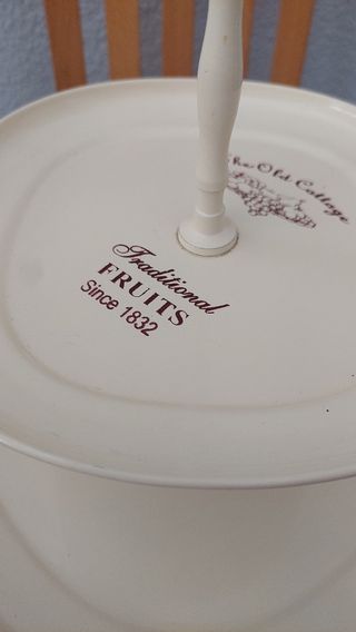 Frutero vintage metal 2 pisos