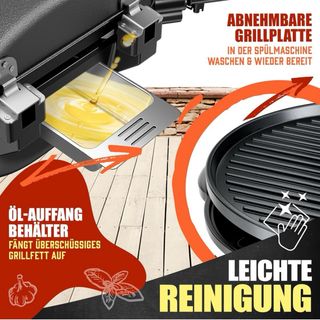 Barbacoa eléctrica 2 en 1 - ¡Como nueva!