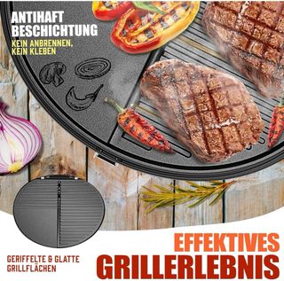 Barbacoa eléctrica 2 en 1 - ¡Como nueva!