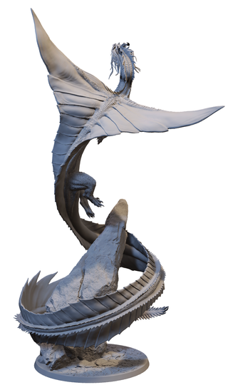 Miniatura Drago d'Oro Antico in Resina (D&D)