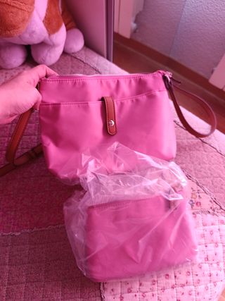 Bolso bandolera rosa nuevo