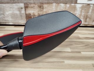 Retrovisores moto - Espejos negros rojos