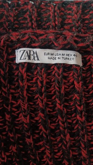 Cárdigan oversize ZARA rojo
