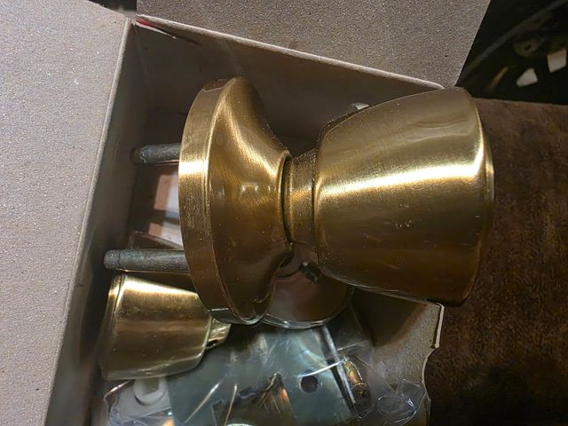 Pomo de porta dourado 5 unid