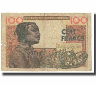 Billete 100 Francos África Occidental Francesa 196