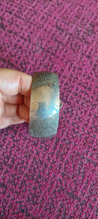 Brazalete plata tibetana