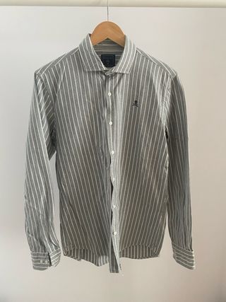 Camisa Scalpers rayas gris M