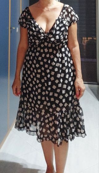 Vestito Alegria vintage bianco&nero