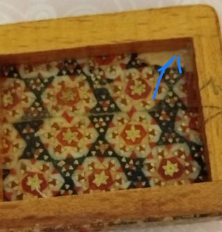 2 scatole legno persiano, marrone e oro