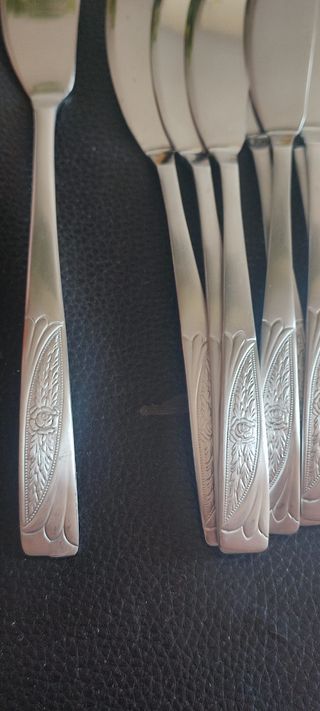 Servizio pesce 12 persone acciaio e argento