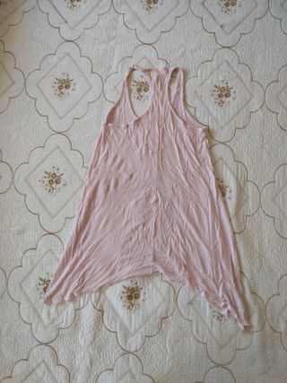 Camiseta/camisa larga rosa 