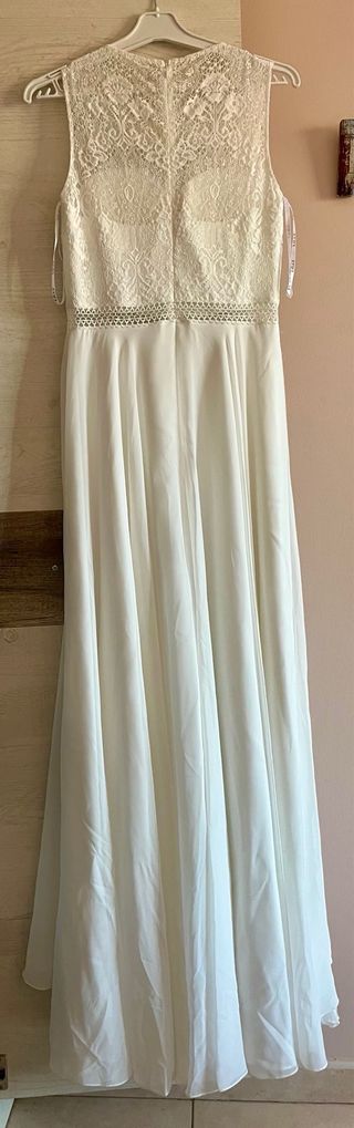 Vestido boda blanco + chaqueta