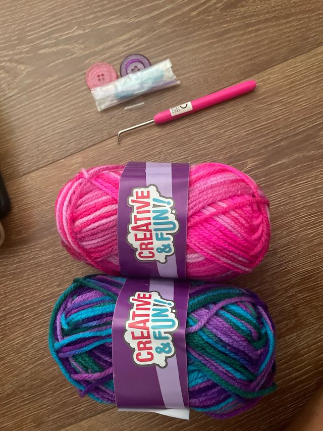 2 ovillos lana creativa & divertida