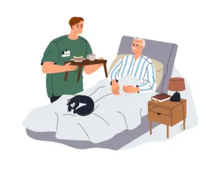 soy cuidador enfermos en hospital