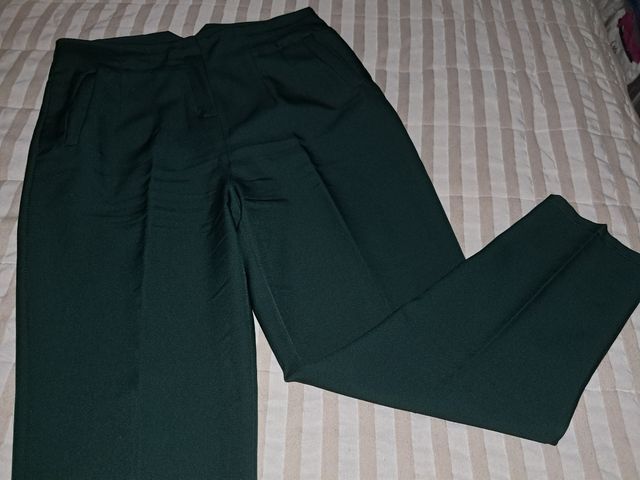 Calças Verde Escuro - Elegantes