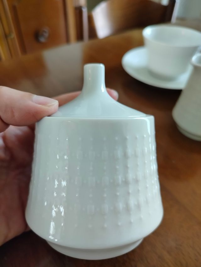 Servizio tè Hutschenreuther bianco per 12