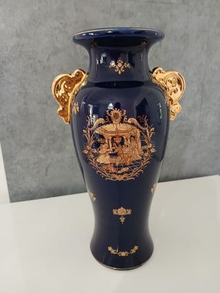 Vaso Ceramica Blu Oro Venezia