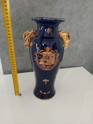 Vaso Ceramica Blu Oro Venezia
