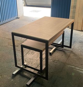 Mesa con banco - Estilo industrial