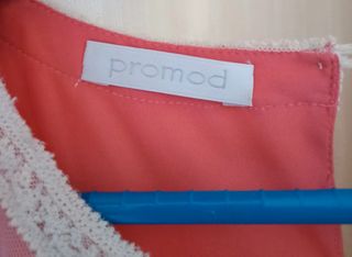 Vestido Promod Coral c/Renda