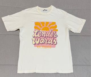 Camiseta Zara - Estampada blanca