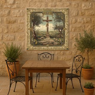 Mural cerámico Cristo crucificado – arte sacro