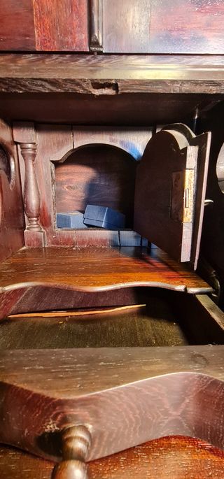 Escritorio Secretaire madera Iroko