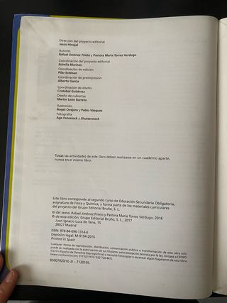 Bruño Física y Química 2 ESO - bloques 1,2 y 3