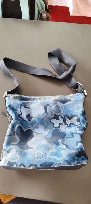 Bolso Tous azul estampado