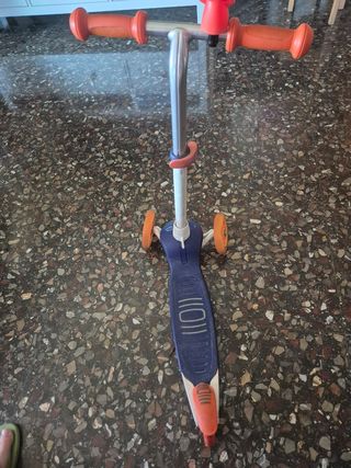Patinete infantil 3 ruedas azul-naranja
