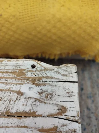 ULTIMO PRECIO Mesa tocinera blanca de madera