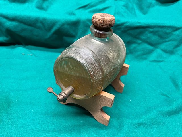 Mini botte liquori vetro vintage