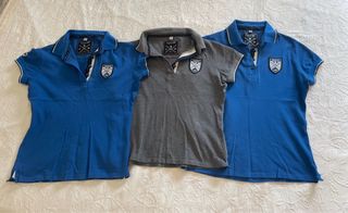 Lote 3 Polos Equit'M - Azul y Gris